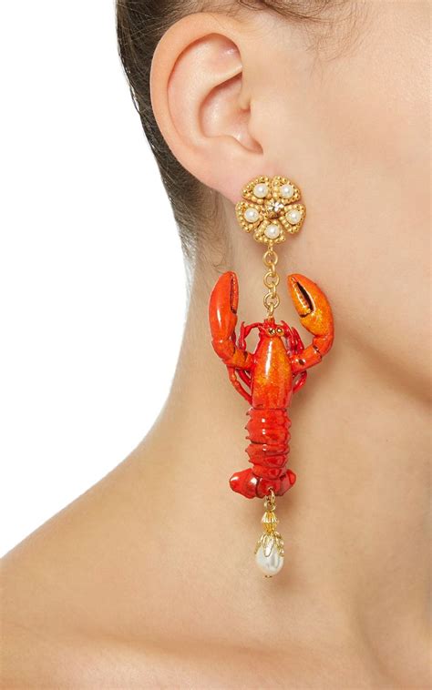 dolce gabbana earrings lobster|dolce and gabbana heart.